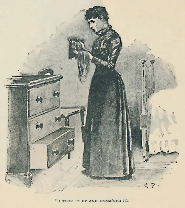 Framed Print : I Took It Up And Examined It, 1892. Artist: Sidney E Paget Framed Print : I Took It Up And Examined It, 1892. Artist: Sidney E Paget