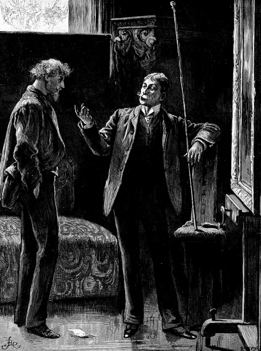 Framed Print : 'I want to consult you a little about this picture of yours.', 1890. Creator: R. Taylor Framed Print : 'I want to consult you a little about this picture of yours.', 1890. Creator: R. Taylor