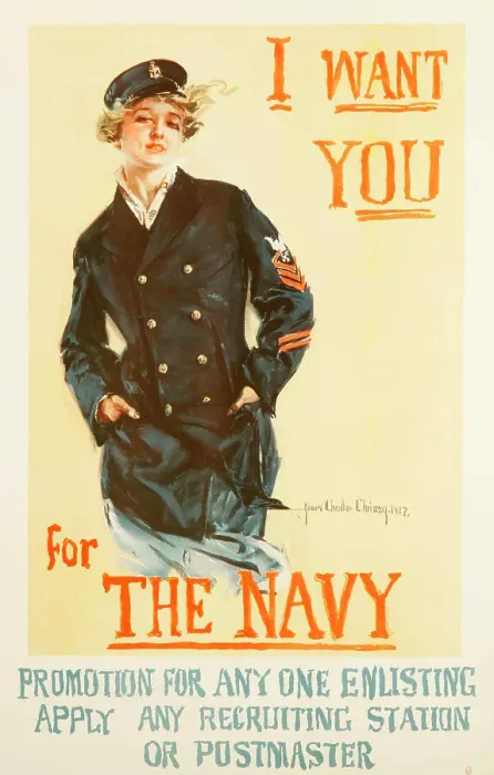Framed Print : I Want You for the Navy, 1917. Creator: Christy; Howard Chandler (1872-1952) Framed Print : I Want You for the Navy, 1917. Creator: Christy; Howard Chandler (1872-1952)