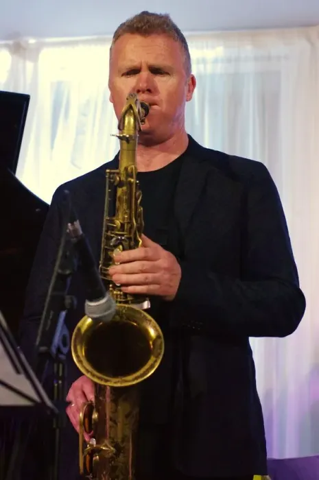 Framed Print : Iain Ballamy, Watermill Jazz Club, Dorking, Surrey, 2 July 2019. Creator: Brian O Connor Framed Print : Iain Ballamy, Watermill Jazz Club, Dorking, Surrey, 2 July 2019. Creator: Brian O Connor