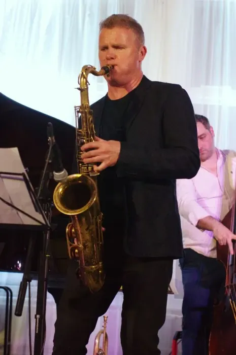Framed Print : Iain Ballamy, Watermill Jazz Club, Dorking, Surrey, 2 July 2019. Creator: Brian O Connor Framed Print : Iain Ballamy, Watermill Jazz Club, Dorking, Surrey, 2 July 2019. Creator: Brian O Connor