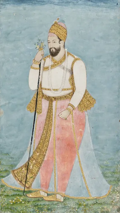 Framed Print : Ibrahim Adil Shah II of Bijapur, c1675. Creator: Unknown Framed Print : Ibrahim Adil Shah II of Bijapur, c1675. Creator: Unknown