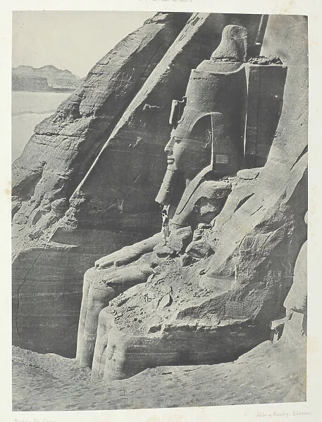 Ibsamboul, Colosse Oriental Du Speos De Phre, Vu De Profil;Nubie, 1849  /  51