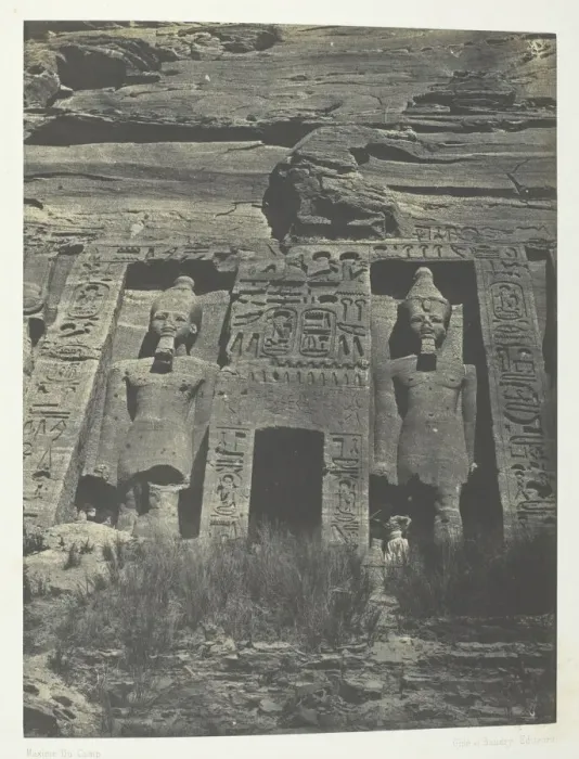 Framed Print : Ibsamboul, Entree De Speos D Hathor;Nubie, 1849 / 51, printed 1852 Framed Print : Ibsamboul, Entree De Speos D Hathor;Nubie, 1849 / 51, printed 1852