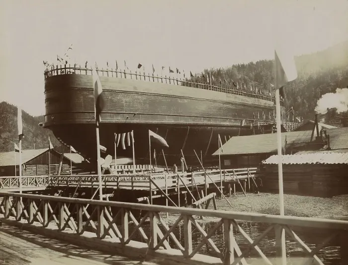 Framed Print : Ice-Breaking Ferry Baikal, 1899. Creator: Akselrod. Ice-Breaking Ferry Baikal, 1899. Creator: Akselrod Framed Print : Ice-Breaking Ferry Baikal, 1899. Creator: Akselrod. Ice-Breaking Ferry Baikal, 1899. Creator: Akselrod