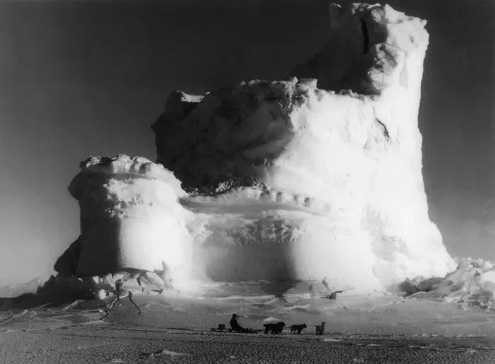 Framed Print : Ice castle, Antarctica, c1911. Artist: Herbert Ponting Framed Print : Ice castle, Antarctica, c1911. Artist: Herbert Ponting