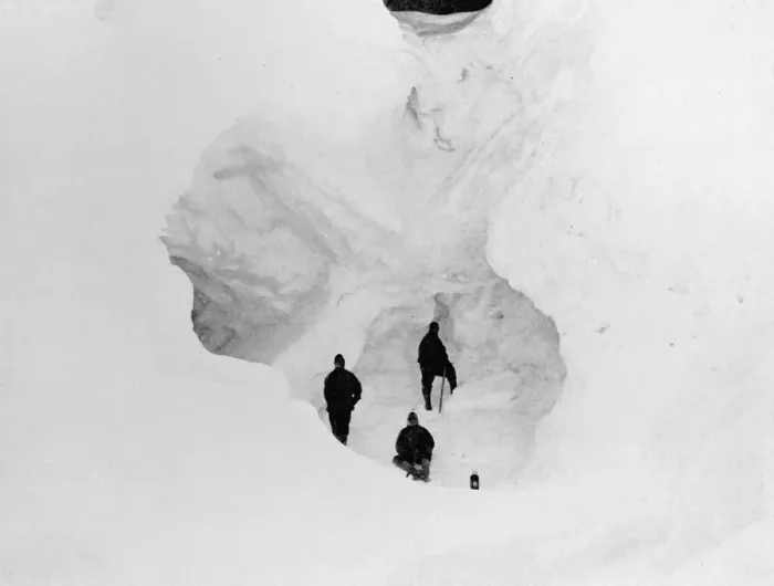 Framed Print : Ice Cave, c1911, (1913). Artist: G Murray Levick Framed Print : Ice Cave, c1911, (1913). Artist: G Murray Levick