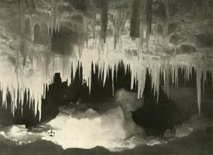Framed Print : An Ice Cave in the Winter, c1908, (1909) Framed Print : An Ice Cave in the Winter, c1908, (1909)
