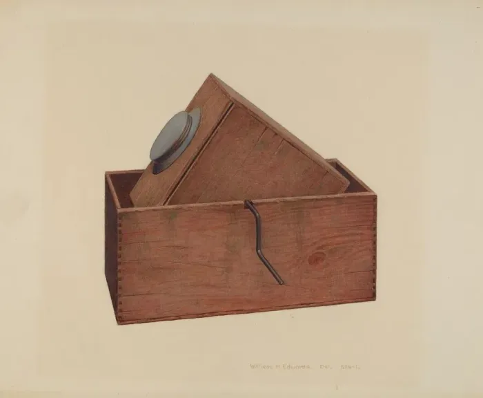 Framed Print : Ice Cream Freezer, c. 1939. Creator: William H Edwards Framed Print : Ice Cream Freezer, c. 1939. Creator: William H Edwards