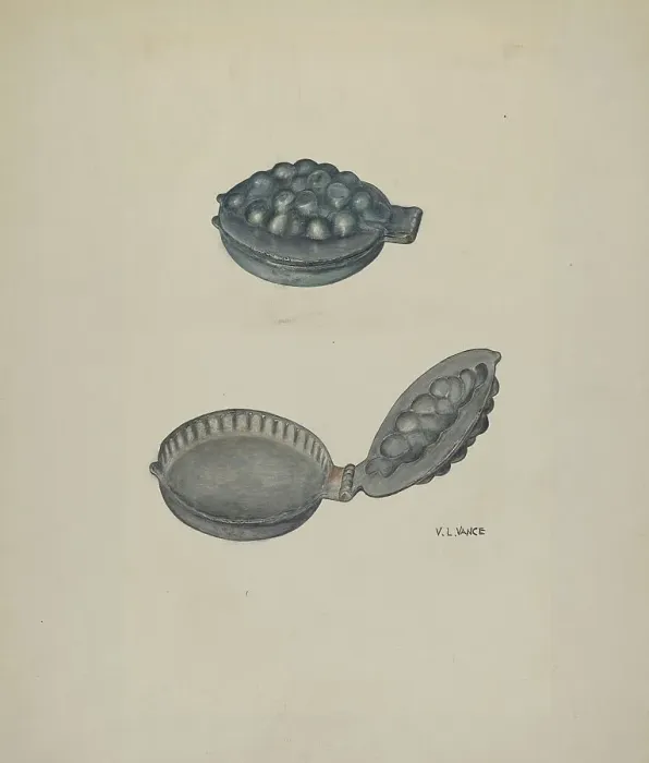 Framed Print : Ice Cream Mold, c. 1941. Creator: V. L. Vance Framed Print : Ice Cream Mold, c. 1941. Creator: V. L. Vance