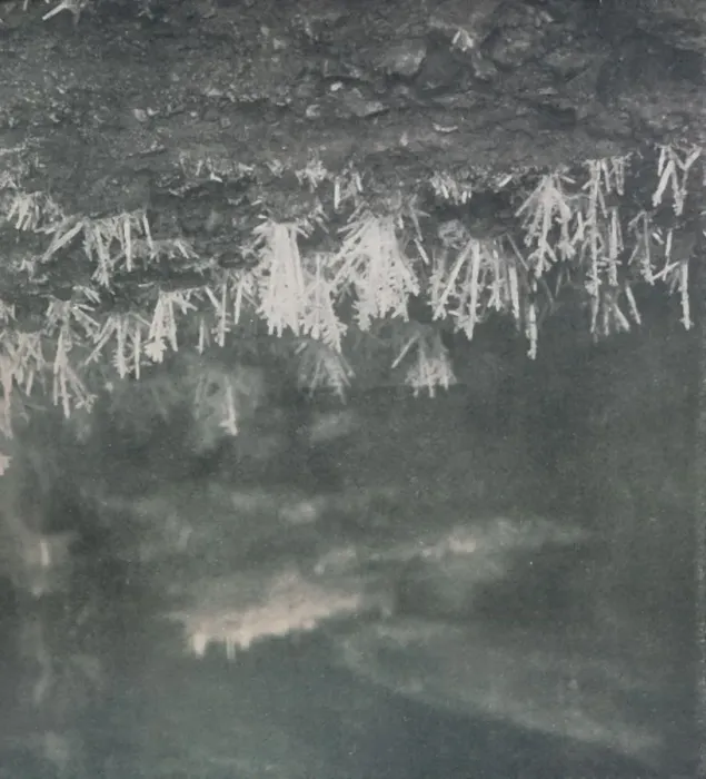 Framed Print : Ice Crystals on the Roof of a Cave at the Head of the Alph River, c1911, (1913) Framed Print : Ice Crystals on the Roof of a Cave at the Head of the Alph River, c1911, (1913)