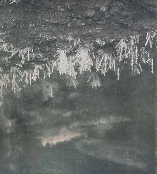 Ice Crystals on the Roof of a Cave at the Head of the Alph River, c1911, (1913)