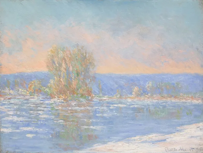 Framed Print : Ice drift, Bennecourt, 1893. Creator: Monet, Claude (1840-1926) Framed Print : Ice drift, Bennecourt, 1893. Creator: Monet, Claude (1840-1926)