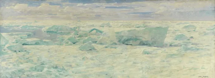 Framed Print : Ice Floes in the Arctic Ocean, 1895. Creator: Otto Sinding Framed Print : Ice Floes in the Arctic Ocean, 1895. Creator: Otto Sinding