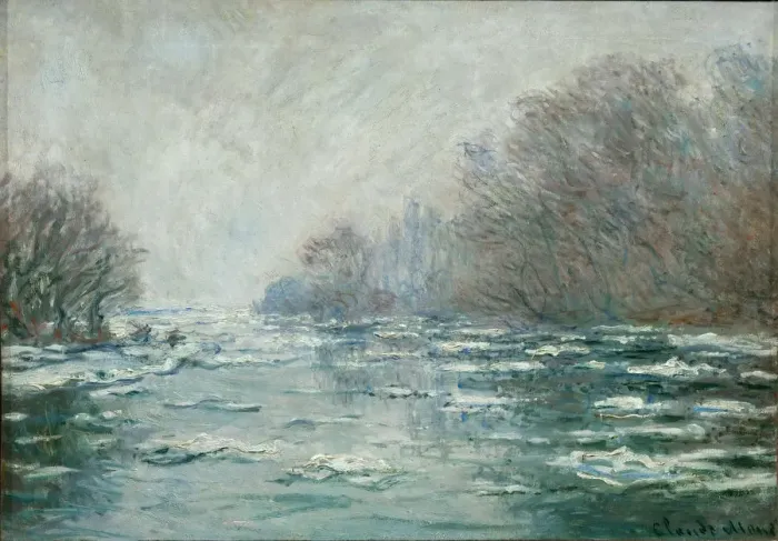 Framed Print : Ice Floes Near Vetheuil (La Debacle pres de Vetheuil), c. 1880 Framed Print : Ice Floes Near Vetheuil (La Debacle pres de Vetheuil), c. 1880