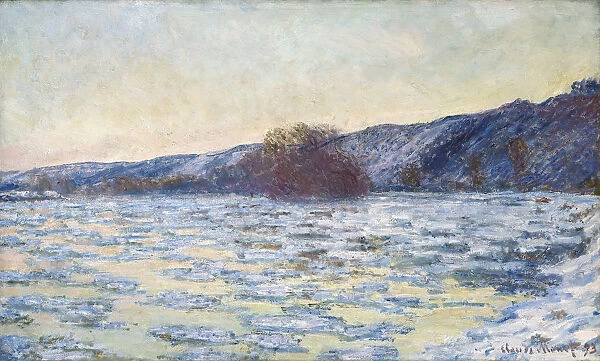 Ice Floes at Twilight, 1893. Creator: Monet, Claude (1840-1926)