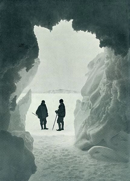 An Ice Grotto - Tent Island in Distance (Captain Scott and Wright), c1911, (1913)
