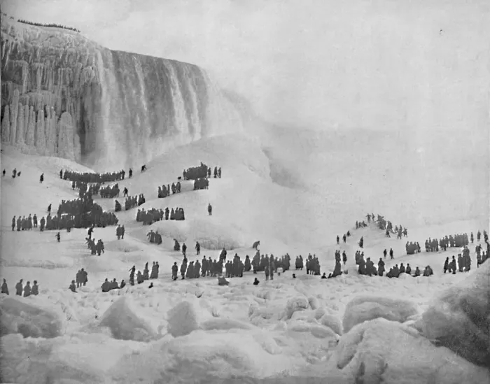 Framed Print : Ice Mountain, Niagara, c1897. Creator: Unknown Framed Print : Ice Mountain, Niagara, c1897. Creator: Unknown