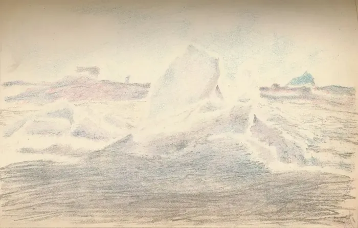 Framed Print : Ice near the Fram, 4th July 1894, (1897). Artist: Fridtjof Nansen Framed Print : Ice near the Fram, 4th July 1894, (1897). Artist: Fridtjof Nansen