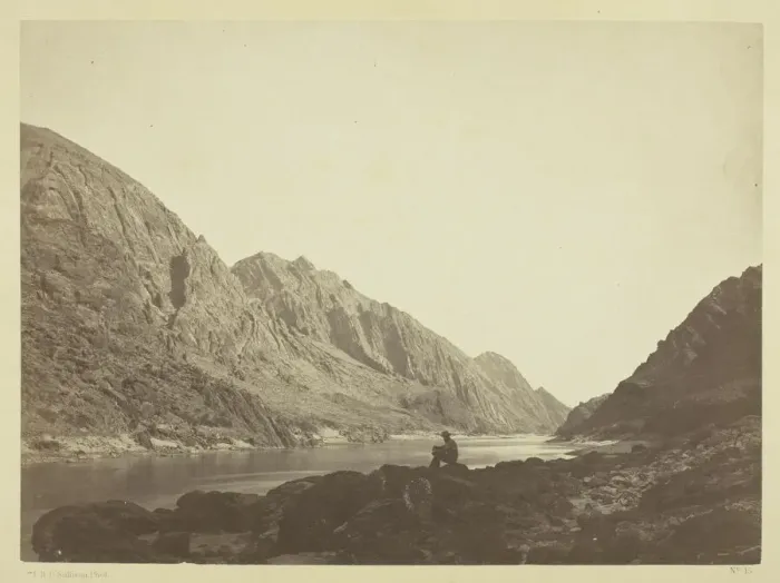 Framed Print : Iceberg Canon, Colorado River, Looking Above, 1871. Creator: Tim O'Sullivan Framed Print : Iceberg Canon, Colorado River, Looking Above, 1871. Creator: Tim O'Sullivan