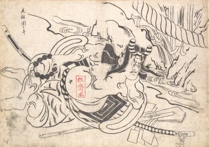 Framed Print : Ichikawa Danjuro I as Soga Goro, ca. 1710. ca. 1710. Creator: Okumura Masanobu Framed Print : Ichikawa Danjuro I as Soga Goro, ca. 1710. ca. 1710. Creator: Okumura Masanobu