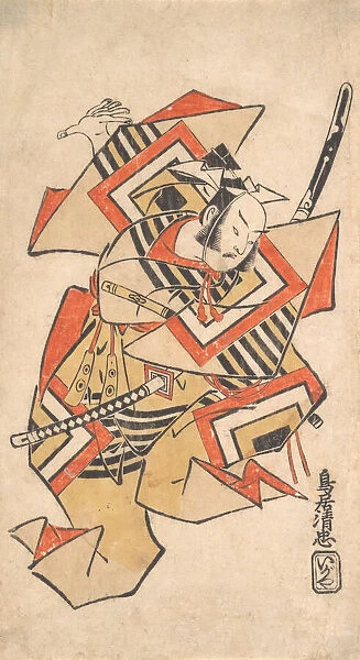 Ichikawa Danjuro II in the Scene 'Wait a Moment'(Shibaraku), ca. 1715
