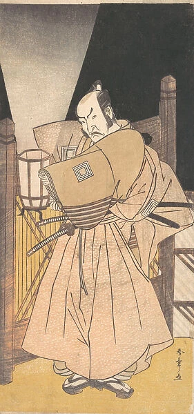 Ichikawa Danzo IV in the Role of a Samurai, ca. 1785. Creator: Shunsho