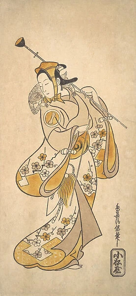 Ichikawa Monnosuke as a Sarumawashi or Monkey Showman, ca. 1720-25