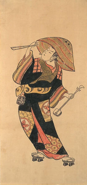 Ichimura Takenojo VIII, ca. 1720. Creator: Attributed to Torii Kiyotomo