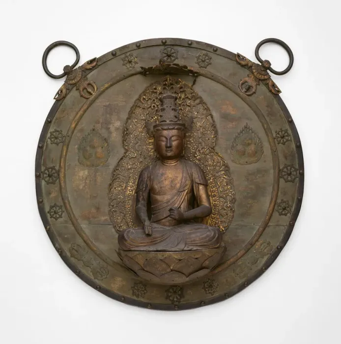 Framed Print : Icon Plaque (Kakebotoke) with Bosatsu, 13th century. Creator: Unknown