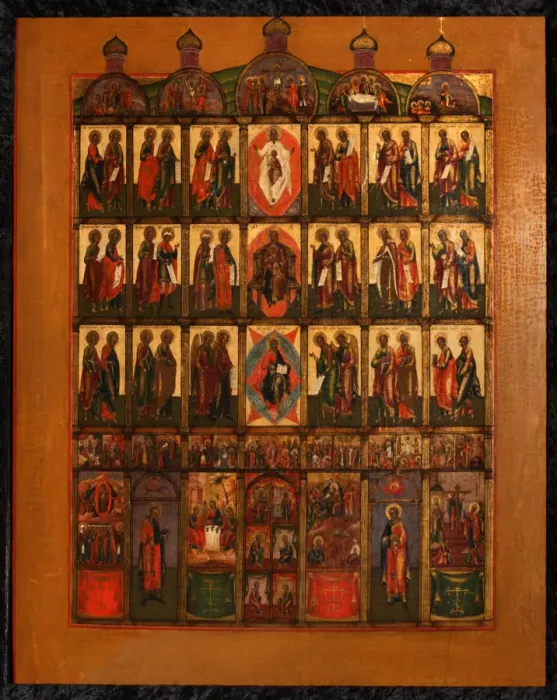 Framed Print : The Iconostasis, Early 19th cen Artist: Russian icon