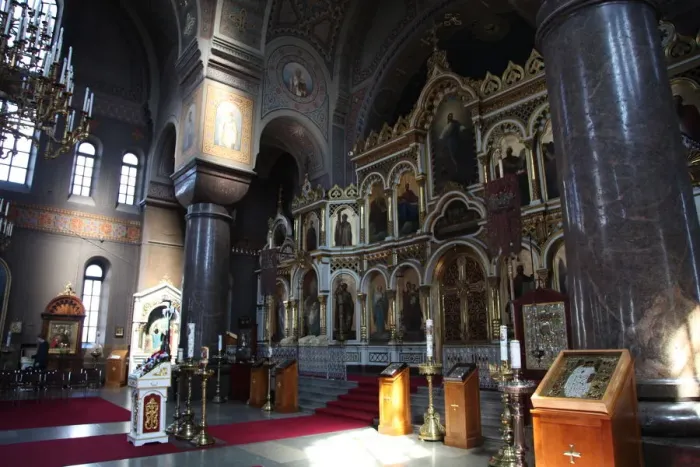 Framed Print : The iconostasis, Uspenski Cathedral, Helsinki, Finland, 2011. Artist: Sheldon Marshall