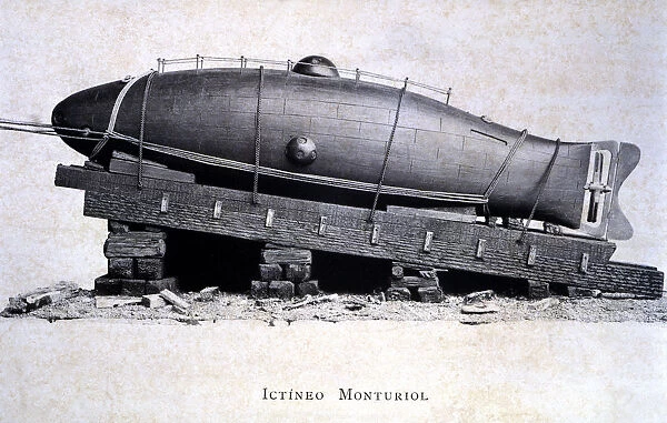 Ictineo Submarine, built by Narcis Monturiol in 1859, the Ictineo
