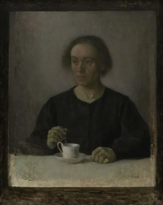 Framed Print : Ida Hammershoi, the Artist's Wife, with a Teacup;Ida Hammershoi, née Ilsted, the Artist's Wife, 1907 Creator: Vilhelm Hammershøi Framed Print : Ida Hammershoi, the Artist's Wife, with a Teacup;Ida Hammershoi, née Ilsted, the Artist's Wife, 1907 Creator: Vilhelm Hammershøi