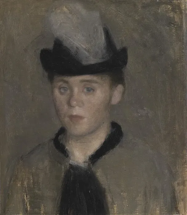 Framed Print : Ida Ilsted, the Artist's Fiancée. Sketch, 1890. Creator: Vilhelm Hammershoi Framed Print : Ida Ilsted, the Artist's Fiancée. Sketch, 1890. Creator: Vilhelm Hammershoi