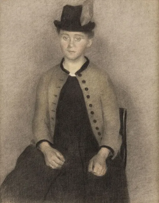 Framed Print : Ida Ilsted, the Artist's Wife, 1890. Creator: Vilhelm Hammershoi Framed Print : Ida Ilsted, the Artist's Wife, 1890. Creator: Vilhelm Hammershoi