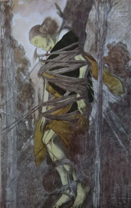Framed Print : Ida Rubinstein in the play The Martyrdom of St. Sebastian by Gabriele D Annuzio, 1922. Artist: Bakst, Leon (1866-1924) Framed Print : Ida Rubinstein in the play The Martyrdom of St. Sebastian by Gabriele D Annuzio, 1922. Artist: Bakst, Leon (1866-1924)
