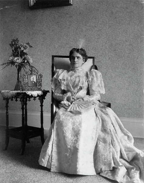Ida (Saxton) McKinley, 1847-1907, between c1890 and c1910. Creator: Frances Benjamin Johnston