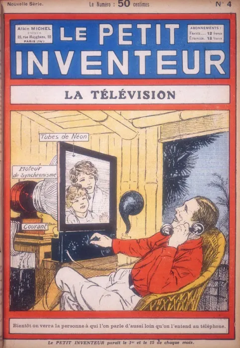 Framed Print : Idea for a video-phone using neon tubes to give the picture display, c1927