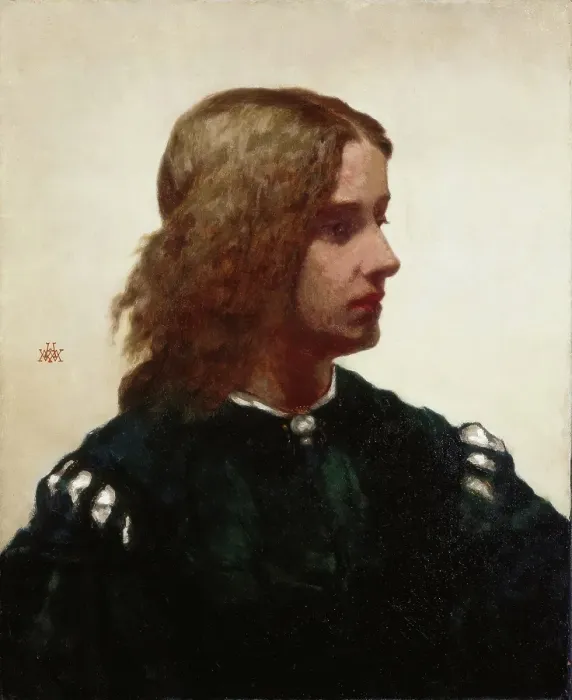 Framed Print : Ideal Head, about 1865. Creator: William Morris Hunt Framed Print : Ideal Head, about 1865. Creator: William Morris Hunt