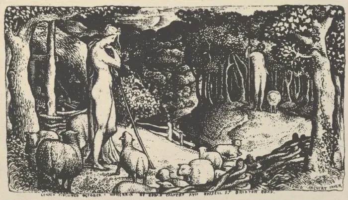 Framed Print : Ideal Pastoral Life (reproduced for Calverts Memoir'), 1904. Creator: Unknown Framed Print : Ideal Pastoral Life (reproduced for Calverts Memoir'), 1904. Creator: Unknown