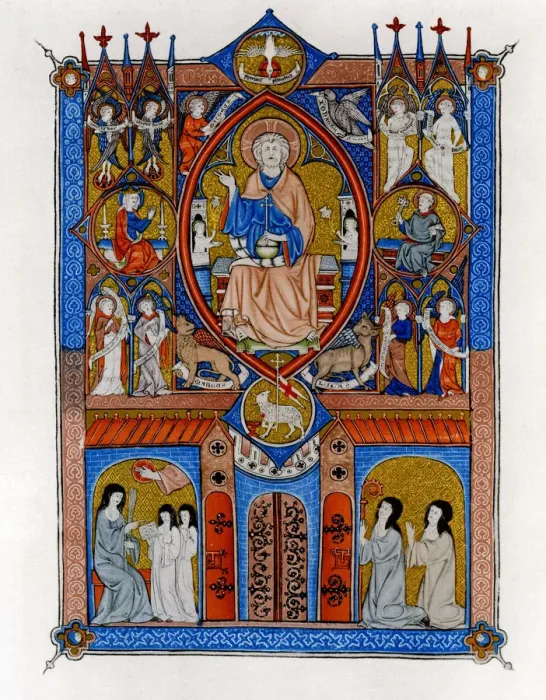 Framed Print : The Ideal State of the Sainte Abbaye, c1300