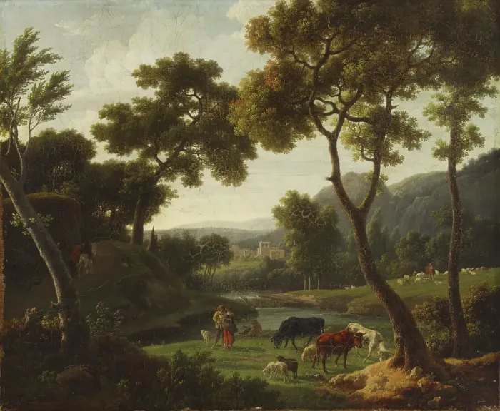 Framed Print : An Idealistic Landscape, c1800s. Creator: Nicolas-Didier Boguet Framed Print : An Idealistic Landscape, c1800s. Creator: Nicolas-Didier Boguet