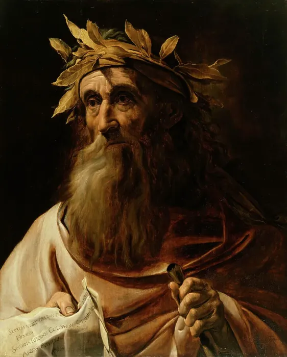 Framed Print : Idealized Portrait of the Poet Homer, 1639. Creator: Unknown Framed Print : Idealized Portrait of the Poet Homer, 1639. Creator: Unknown
