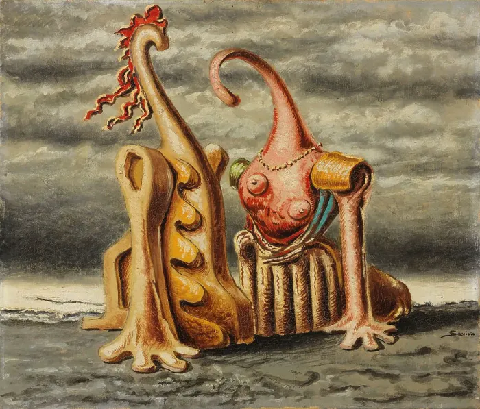 Framed Print : Idillio marino (Marine Idyll), 1944. Creator: Savinio; Alberto (1891-1952) Framed Print : Idillio marino (Marine Idyll), 1944. Creator: Savinio; Alberto (1891-1952)