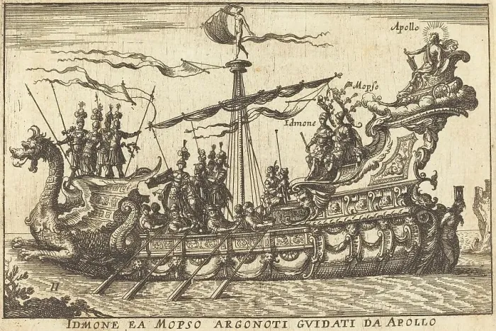 Framed Print : Idinone ea Mopso Argonoti guidati da Apollo. Creator: Balthasar Moncornet Framed Print : Idinone ea Mopso Argonoti guidati da Apollo. Creator: Balthasar Moncornet