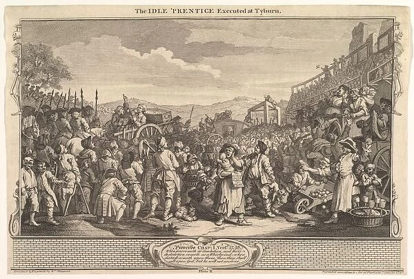 The Idle Prentice Executed at Tyburn: Industry and Idleness, plate 11, September 30