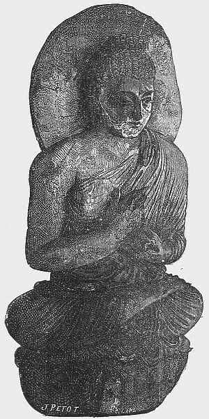 Idol of an Indian Temple; Notes on the Ancient Temples of India, 1875. Creator: Unknown