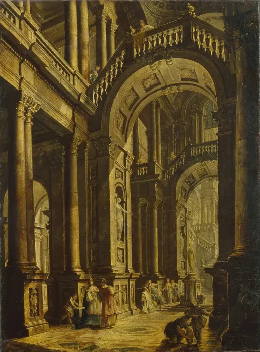 Framed Print : The Idolatry of King Solomon. Artist: Bigari, Vittorio Maria (1692-1776) Framed Print : The Idolatry of King Solomon. Artist: Bigari, Vittorio Maria (1692-1776)