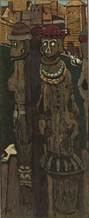Framed Print : Idols. Found in the Collection of State Oriental Art Museum, Moscow
